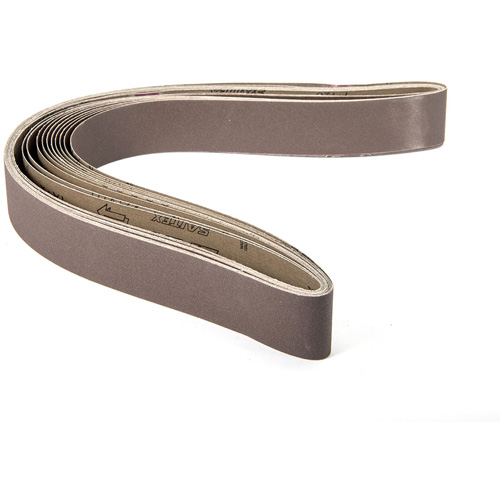 Courroie pour ponceuse d'&eacute;tabli, 6" la x 48" lo, Oxyde d'aluminium, Grain 100 Trail Hammer and Bolt