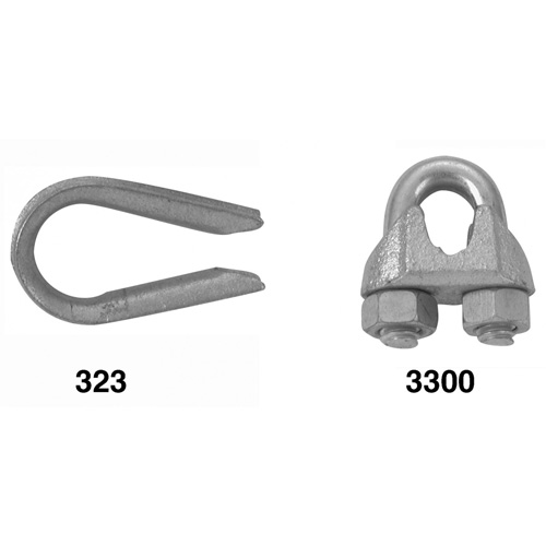 Cosse pour c&acirc;ble d'acier Trail Hammer and Bolt
