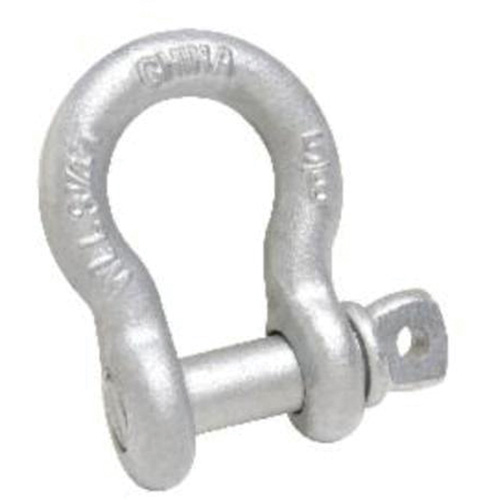 Anchor Shackle, 3/16", Screw Pin, Hot Dip Galvanized Trail Hammer and Bolt