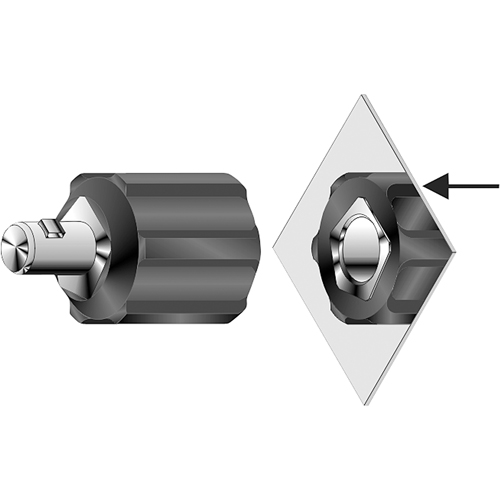 ADAPTAT 1 PIECE DINSE MALE LC-40/LC-10 FEMELLE Trail Hammer and Bolt