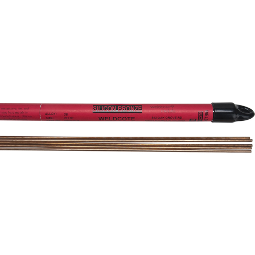36" Cut Length TIG Rods, 1/8", Silicone Bronze Trail Hammer and Bolt
