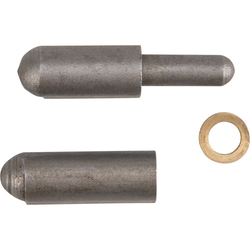 Charni&egrave;re &agrave; souder, 0,315" dia. x 1,575" lo, Acier doux a/goupille fixe en acier Trail Hammer and Bolt