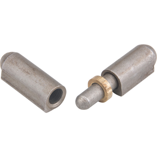 Charni&egrave;re &agrave; souder, 0,315" dia. x 1,575" lo, Acier doux a/goupille fixe en acier Trail Hammer and Bolt