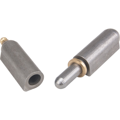 Charni&egrave;re &agrave; souder, 0,63" dia. x 3,937" lo, Acier doux a/goupille fixe en acier Trail Hammer and Bolt