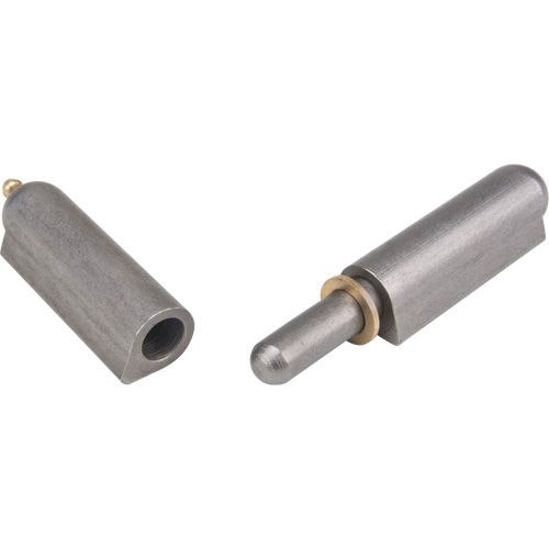 Charni&egrave;re &agrave; souder, 0,787" dia. x 5,906" lo, Acier doux a/goupille fixe en acier Trail Hammer and Bolt