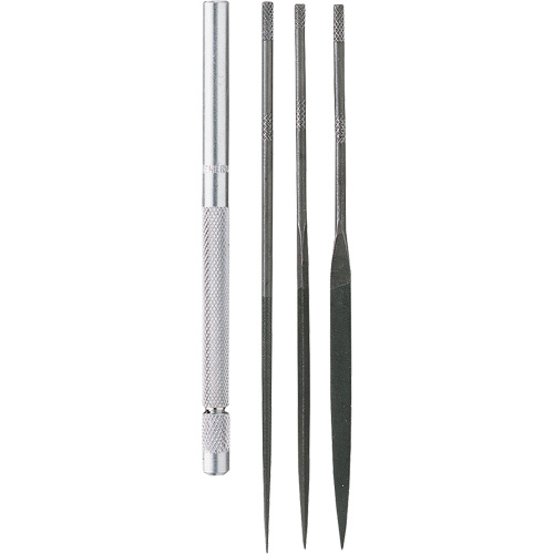 Jeu de limes avec manche, 4 pi&egrave;ces Trail Hammer and Bolt