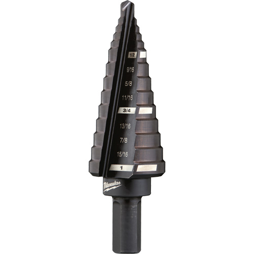 Foret &eacute;tag&eacute; no 8, 1/2" - 1", Incr&eacute;ments de 1/16", Acier rapide Trail Hammer and Bolt