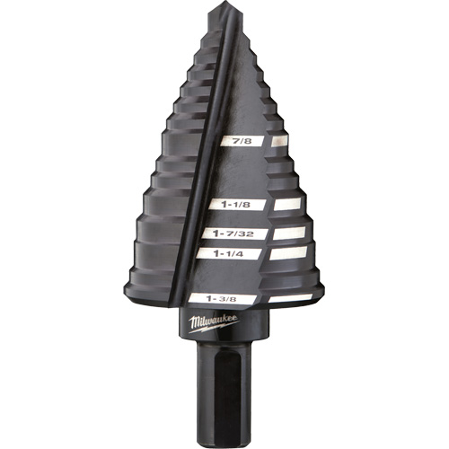 Foret &eacute;tag&eacute; no 12, 7/8" - 1-3/8", Acier rapide Trail Hammer and Bolt