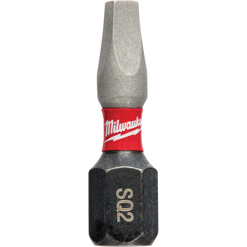 Shockwave Impact Insert Bit, Square, #2, 1/4" Drive Trail Hammer and Bolt