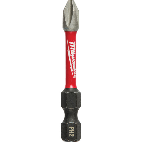 Shockwave Impact Power Bit, Phillips, #2 Tip, 1/4" Drive Size, 2" Length Trail Hammer and Bolt