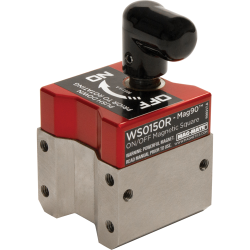 Mag90 On/Off Magnetic Squares, 1-1/2" L x 1-1/2" W x 2-3/4" H, 150 lbs. Trail Hammer and Bolt