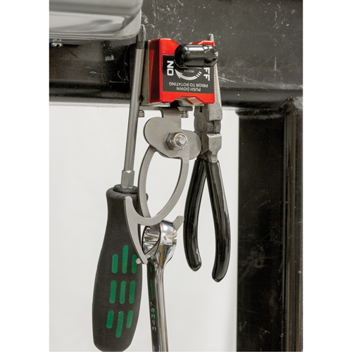 On/Off Magnetic Hanging Hooks, 5-3/4" Length, 1-3/4" Diameter, 35 lbs. Capacity Trail Hammer and Bolt