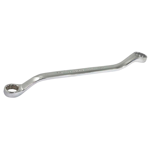 Cl&eacute; polygonale, 12 pans, 5/8" x 11/16", d&eacute;cal&eacute;es de 15°, Fini Chrome Trail Hammer and Bolt
