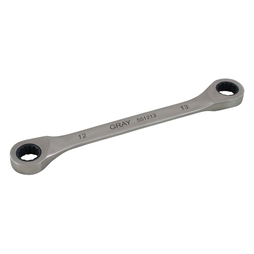 Cl&eacute; &agrave; cliquet polygonale double pour engrenage, 12 pans, 8 mm x 9 mm, Fini Ordinaire Trail Hammer and Bolt