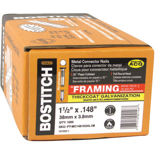 35° Angled Strapshot Metal Connector Nails Trail Hammer and Bolt