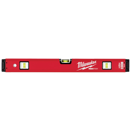 Redstick Level, Box, 2' L, Steel, 3, Non-Magnetic Trail Hammer and Bolt