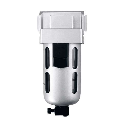 Air Filter, Modular, 1/4" NPT, Semi-Automatic Drain Trail Hammer and Bolt