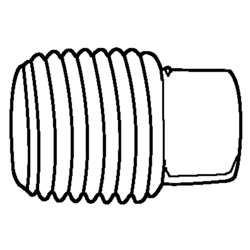 Bouchon de tuyau (t&ecirc;te carr&eacute;e), 1/8" dia., Laiton Trail Hammer and Bolt