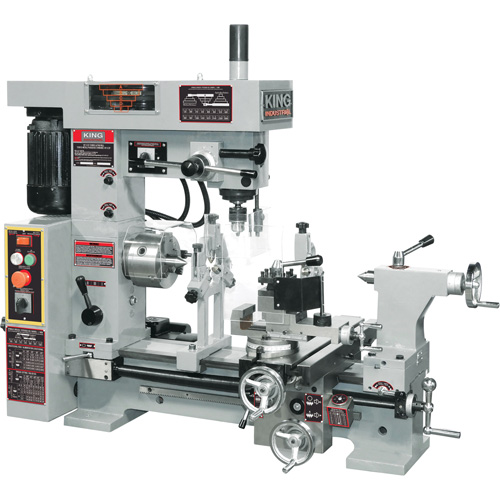 Combo Lathe/Milling Machine, 43" L x 19-1/2" W x 38" H Trail Hammer and Bolt