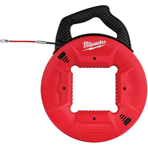 Fish Tape with Flexible Metal Leader Trail Hammer and Bolt