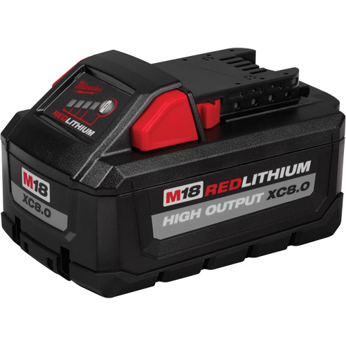 M18 Redlithium High Output XC8.0 Battery Pack, Lithium-Ion, 18 V, 8.0 Ah Trail Hammer and Bolt