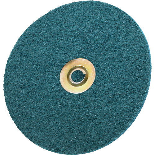 Disque de conditionnement de surface Scotch-Brite, 4-1/2" dia., Grain Moyen, Oxyde d'aluminium Trail Hammer and Bolt