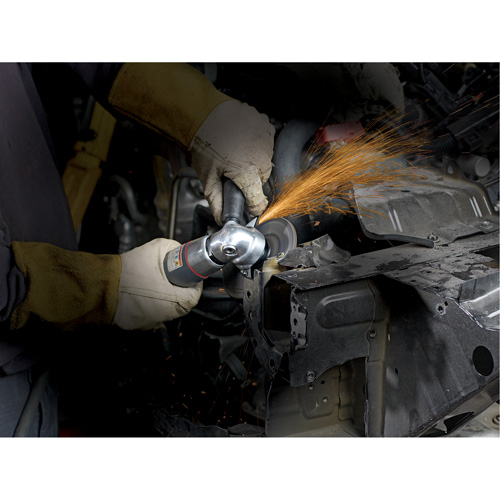 Max Series Angle Grinder, 5"/4-1/2" Wheel, 1/4" NPT Inlet, 12000 RPM Trail Hammer and Bolt