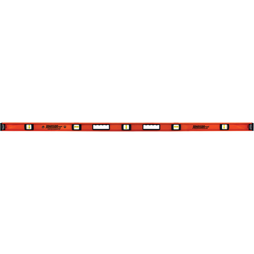 Heavy Duty Level, I-Beam, 72" L, Aluminum, 5, Non-Magnetic Trail Hammer and Bolt