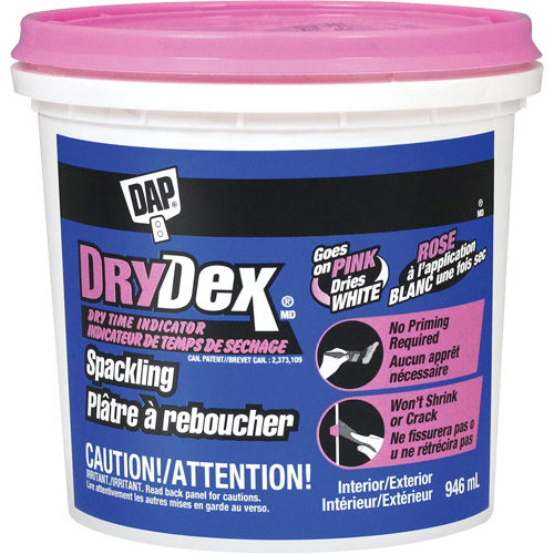 Pl&acirc;tre &agrave; reboucher DryDex, 946 ml, Contenant en plastique Trail Hammer and Bolt