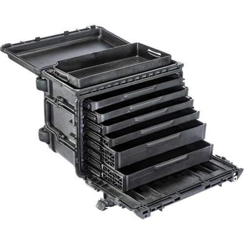 Armoire &agrave; outils mobile Gen 2, 24" la, 7 tiroirs, Noir Trail Hammer and Bolt