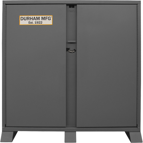 Armoire de rangement avec tablettes pour le chantier, Acier, 47,5 pi³, Gris Trail Hammer and Bolt