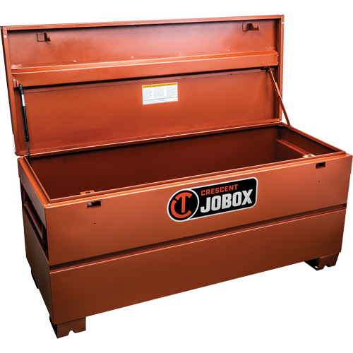 Coffre de chantier de s&eacute;rie Tradesman, 60" x 24" x 27-1/2", Acier, Orange Trail Hammer and Bolt