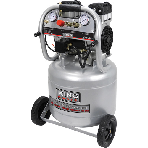 Ultra-Quiet Oil-Free Air Compressor, Electric, 10 Gal. (12 US Gal), 125 PSI, 120/1 V Trail Hammer and Bolt