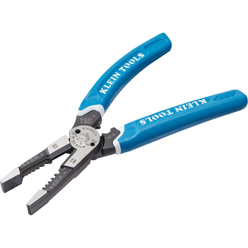 Outil polyvalent Klein-Kurve pour d&eacute;nuder, couper et sertir les fils, 8-1/4" lo, 8 - 20 AWG Trail Hammer and Bolt