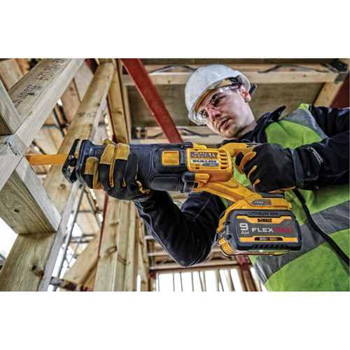 Scie alternative sans balai Max FlexVolt (outil seulement), 60 V, Lithium-ion Bloc-pile, 0-3000 coups/min Trail Hammer and Bolt