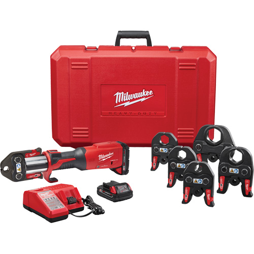 Ensemble d'outil de sertissage M18 Force Logic avec One-Key et m&acirc;choires CTS, 1/2" - 2", Motoris&eacute; Trail Hammer and Bolt
