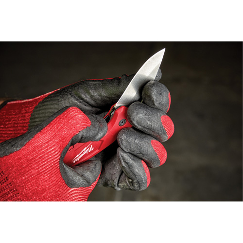 Couteau pliant compact, 2-1/2" lame, lame en Acier inoxydable, poign&eacute;e en M&eacute;tal Trail Hammer and Bolt
