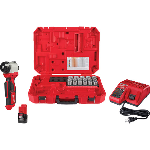 M12 Cable Stripper Kit with 17 Cu THHN/XHHW Bushings Trail Hammer and Bolt