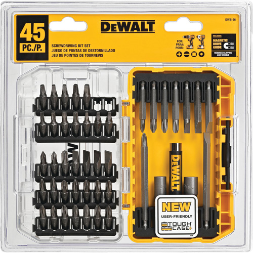 Jeu de 45 embouts de tournevis avec &eacute;tui ToughCase+ Trail Hammer and Bolt
