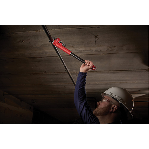 Cl&eacute; &agrave; tuyau adaptable Cheater, Cap des m&acirc;choires 2-1/2", Longueur 18"/24"/10", Fini Rev&ecirc;tement en poudre, Prise Ergonomique Trail Hammer and Bolt