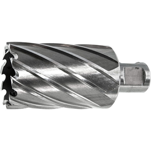 DRILLCO Annular Cutter, 7/16" Diameter, High Speed Steel, 1" Depth of Cut, 3/4" Shank Trail Hammer and Bolt