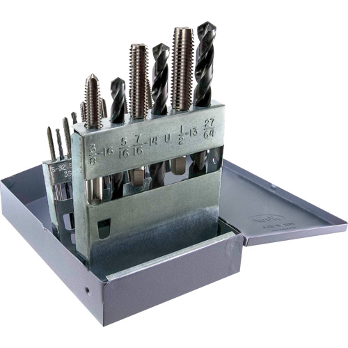 Jeu de tarauds & forets UNC DRILLCO, 18 morcea Trail Hammer and Bolt