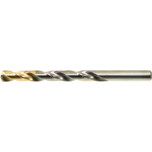 DRILLCO TiN Tipped Jobber Drill Bit, High Speed Steel, 1/16", 1-7/8" L, 7/8" Flute, 135° Point Angle Trail Hammer and Bolt