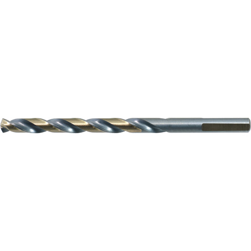 DRILLCO 3-Flat Shank Jobber Drill Bit, High Speed Steel, 1/16", 1-7/8" L, 7/8" Flute, 140° Point Angle Trail Hammer and Bolt