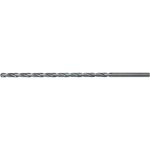 DRILLCO Extra Length Drill Bit, 1/8", High Speed Steel, 6" Flute Trail Hammer and Bolt