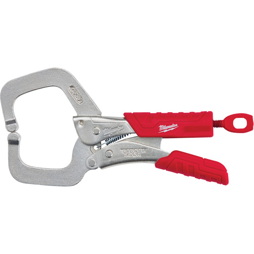 Torque Lock Locking Pliers with Regular Jaws & Grip, 6" Length, C-Clamp Trail Hammer and Bolt