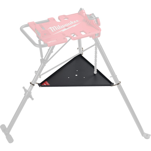 Tablette inf&eacute;rieure pour tr&eacute;pied de nivellement de 6 po avec &eacute;tau &agrave; chaîne Trail Hammer and Bolt