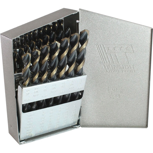 Triumph&reg; MRO Plus&reg; Jobber Length Drill Bit Set, 29 Pieces, High Speed Steel Trail Hammer and Bolt
