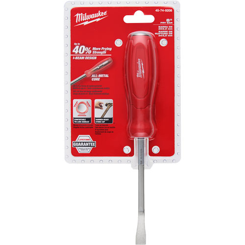 Pry Bar, 1-1/4" W, 12" L Trail Hammer and Bolt