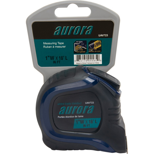 Tape Measure, 1" x 16', Imperial Graduations Trail Hammer and Bolt
